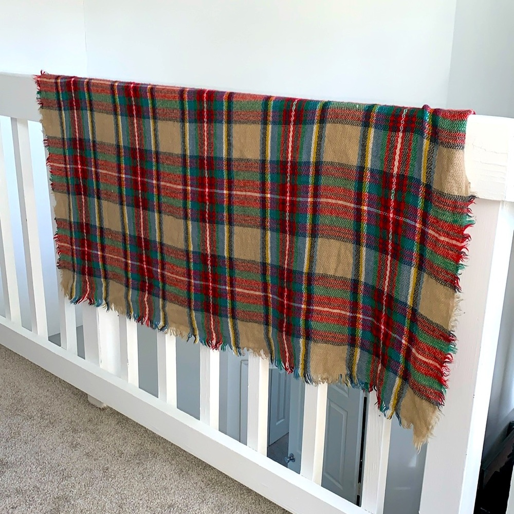 THE Plaid Blanket Scarf